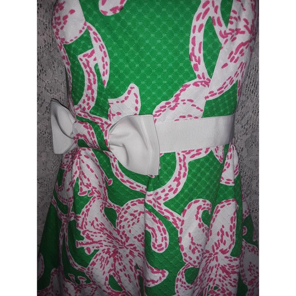 Lilly Pulitzer sz 4 AMBERLY STARFISH TWINKLE Strapless Dress EUC - Picture 5 of 8